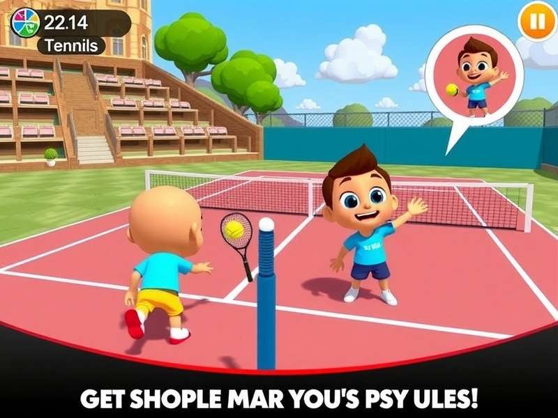 Motu Patlu Tennis Stars Game Screenshot